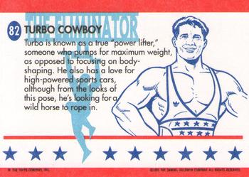 1991 Topps American Gladiators #82 Turbo Cowboy Back